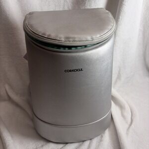 Corkcicle EOLA Bucket Cooler Bag Backpack - Silver NWT Beach Vacation Chic